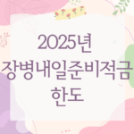 2025년 장병내일준비적금 한도